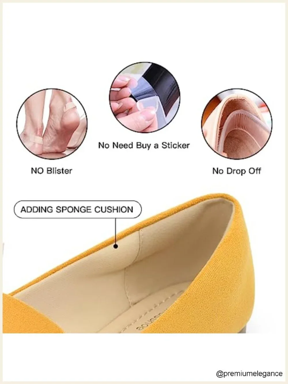 Women's Pointed Toe Flats Suede Slip On Memory Foam Comfortable Work Shoes